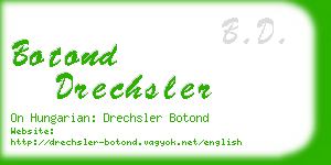 botond drechsler business card